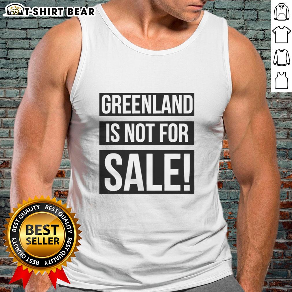 Good Greenland Is Not For Sale Retro Tank Top in vibrant colors, perfect for casual summer outfits and eco-conscious fashion.