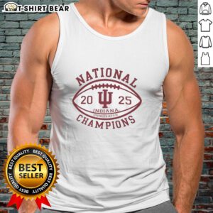 2025 Indiana Hoosiers Undefeated College Football Playoff tank top celebrating Good National Champions victory.