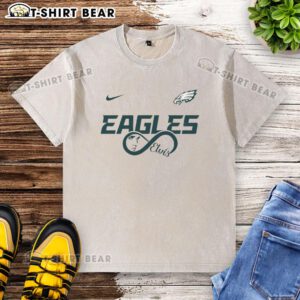 Good Philadelphia Eagles NFL Elvis Presley Loves You fan washed t-shirt featuring vibrant graphics and soft fabric.