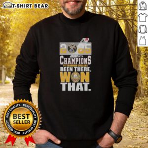 Good Pittsburgh Steelers 2025 AFC North Champions 'Been There, Won That' sweatshirt showcasing team pride and victory.