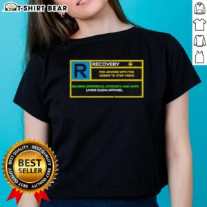 Good Recovery Rated R Ladies Tee in stylish design, perfect for comfortable and active wear for women.