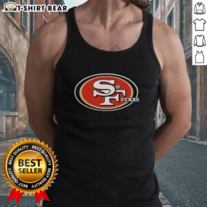 Alt Text: Good San Francisco 49ers So Fucked logo 2026 tank top featuring bold graphics and vibrant colors for fans.