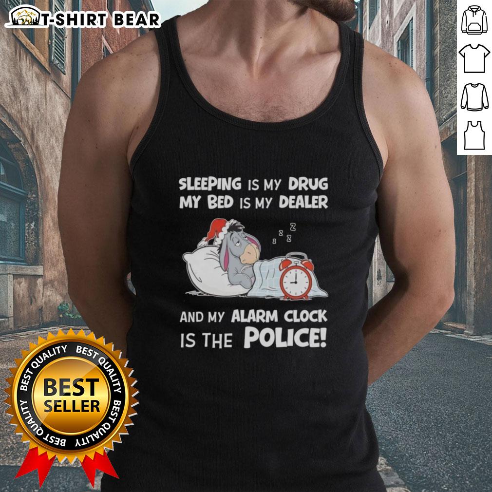 Good Sleeping Is My Drug tank top design with playful text, perfect for sleep enthusiasts and comfort lovers.