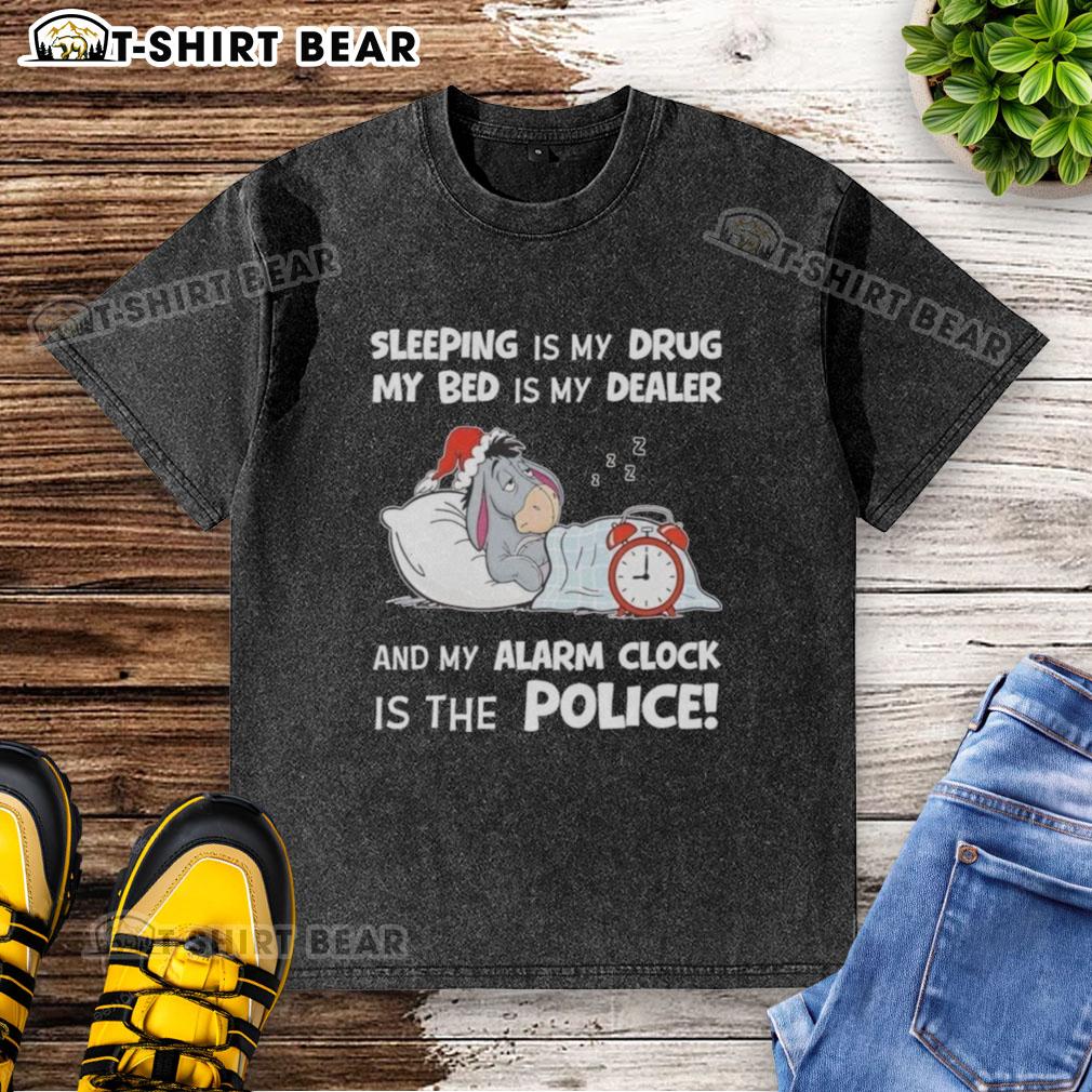 Good Sleeping Is My Drug t-shirt design featuring a playful print about sleep, perfect for sleep enthusiasts.