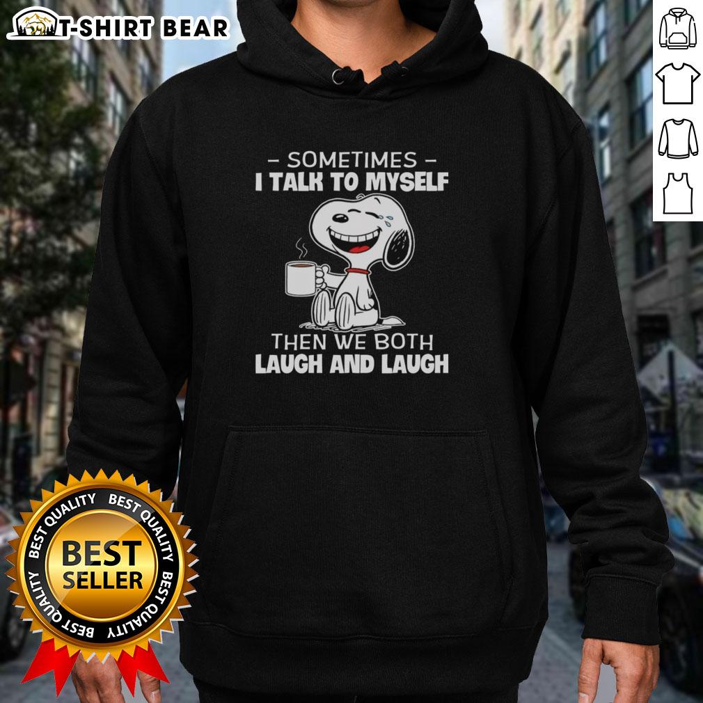 Good Snoopy Sometimes I Talk To Myself Hoodie featuring a playful Snoopy graphic, perfect for casual wear and laughter.