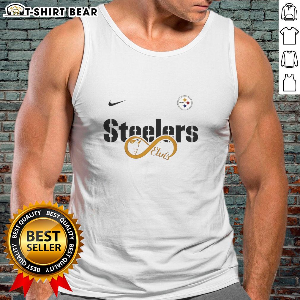 Hot Pittsburgh Steelers NFL Elvis Presley Loves You fan tank top featuring vibrant graphics and a stylish design.