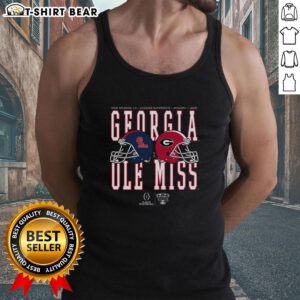 Nice Allstate Sugar Bowl 2026 tank top featuring Ole Miss vs Georgia helmet matchup design for football fans.