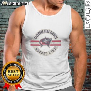 Stylish Nice Columbus Blue Jackets surround tank top featuring team colors and logo, perfect for sports fans.