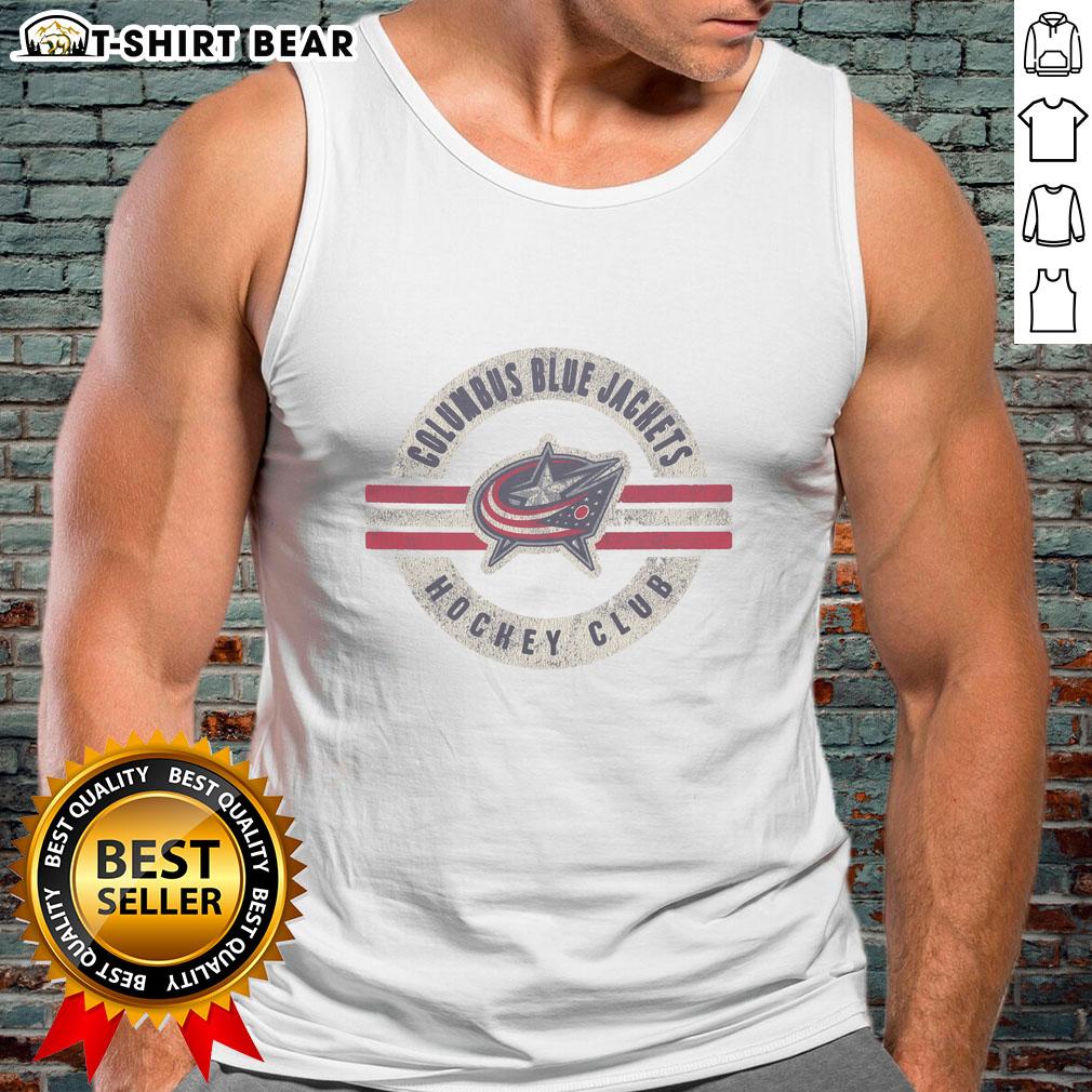 Stylish Nice Columbus Blue Jackets surround tank top featuring team colors and logo, perfect for sports fans.
