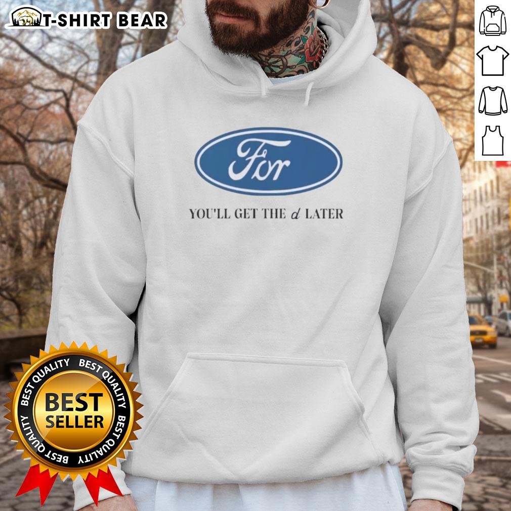 Nice For You 'Get The D Later' Logo Hoodie in stylish design, perfect for casual wear and expressing fun personality.