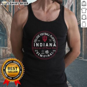 Nice Indiana 2026 Peach Bowl Bound tank top featuring vibrant graphics and a sporty design for fans.