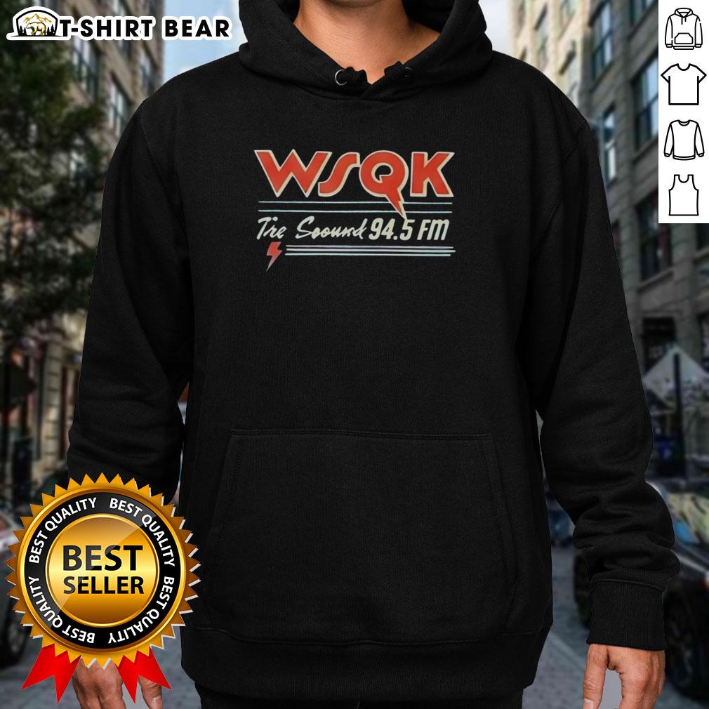 Nice Lucas Sinclair WSQK 94.5 FM hoodie featuring a stylish design for fans of the popular character and radio station.