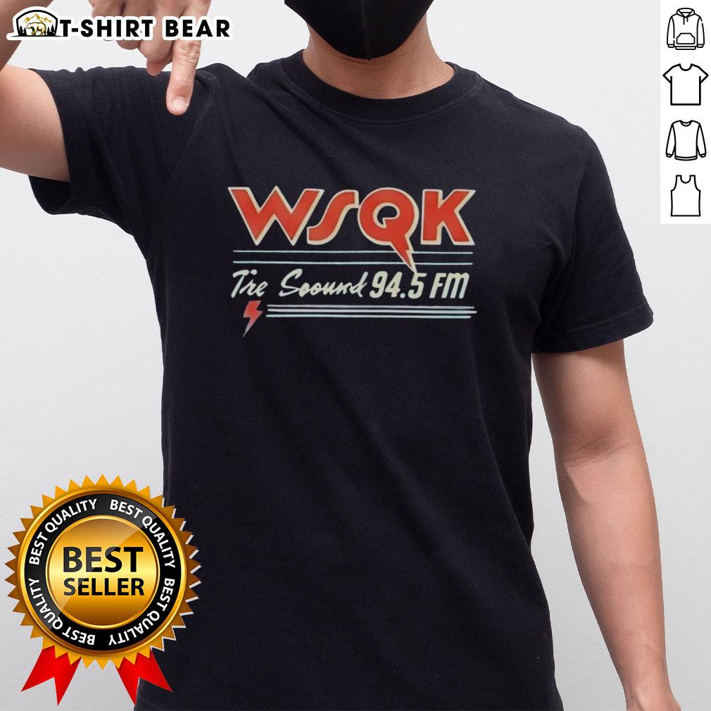 Alt Text: Nice Lucas Sinclair Wsqk 94.5 FM T-Shirt featuring vibrant graphics and a trendy design for fans of the show.