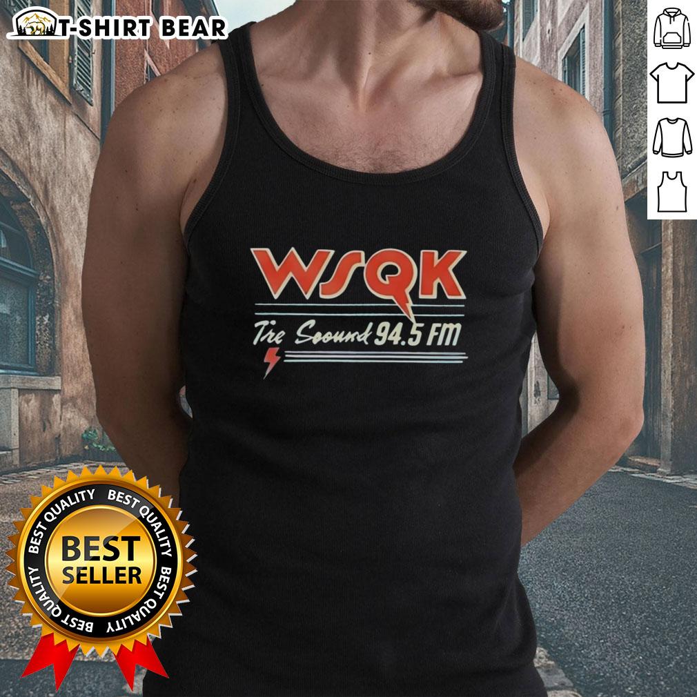 Nice Lucas Sinclair WSQK 94.5 FM tank top featuring vibrant colors and a stylish design for fans of the show.
