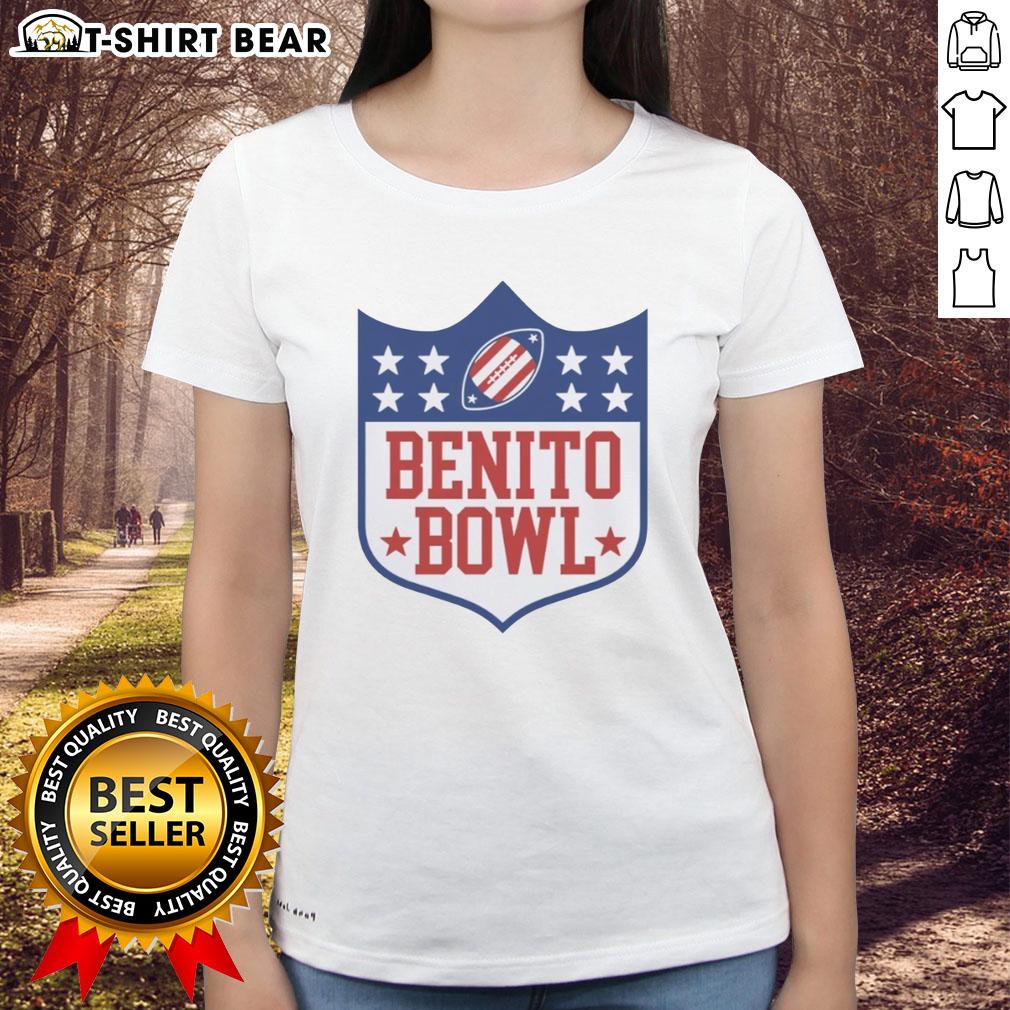 Official Benito Bowl Bad Bunny's Ladies Tee featuring stylish design and vibrant colors for fans of the artist.