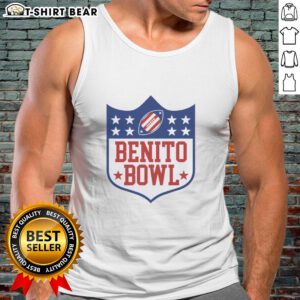 Alt Text: Official Benito Bowl Bad Bunny's tank top featuring vibrant graphics and a stylish design, perfect for fans.