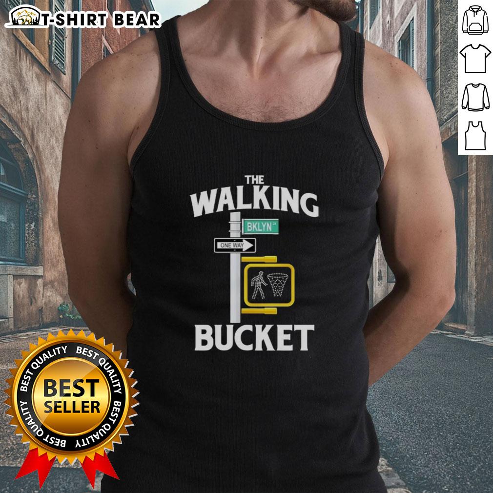 Official Brooklyn Nets The Walking Bucket Tank Top featuring bold team graphics for stylish fan attire.