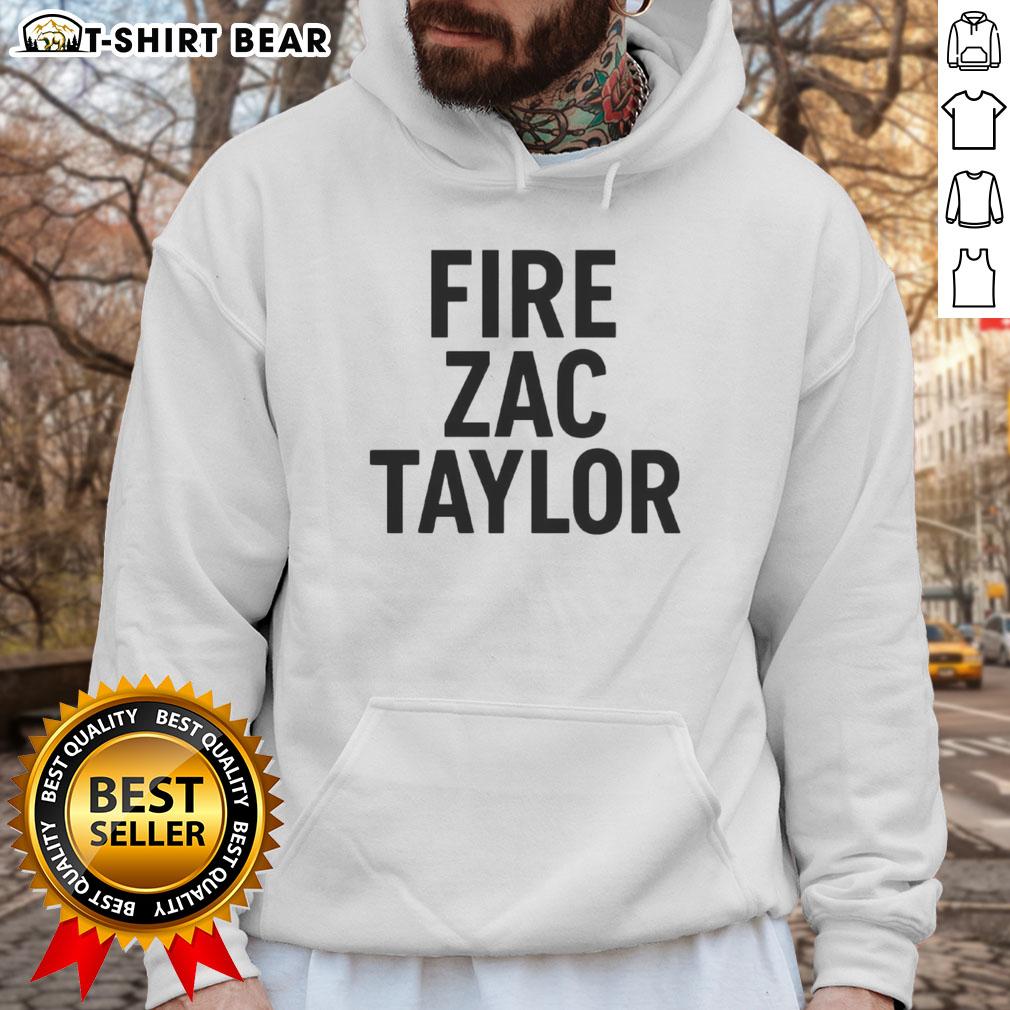 Official Fire Zac Taylor Hoodie featuring bold graphics and comfortable fit for fans and supporters.