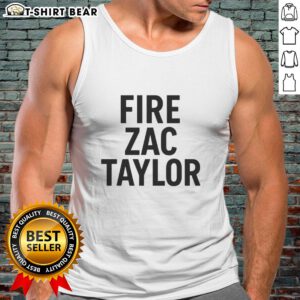 Official Fire Zac Taylor Tank Top featuring bold design, perfect for fans of the Cincinnati Bengals and summer wear.