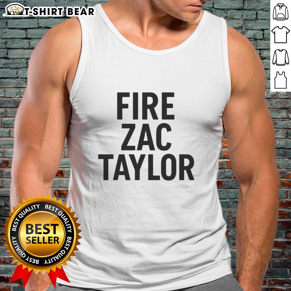 Official Fire Zac Taylor Tank Top featuring bold design, perfect for fans of the Cincinnati Bengals and summer wear.