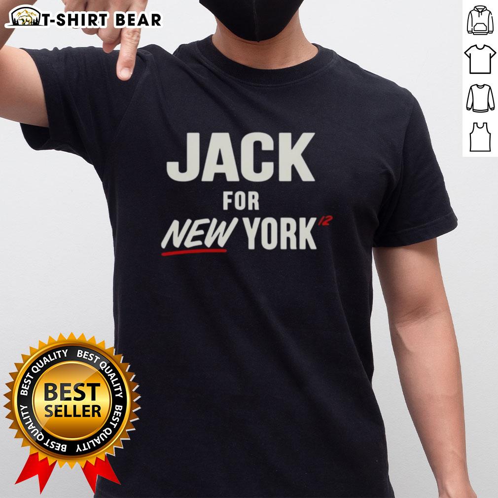 Official Jack For New York 12 T-Shirt featuring a stylish design in vibrant colors, perfect for fans and collectors.