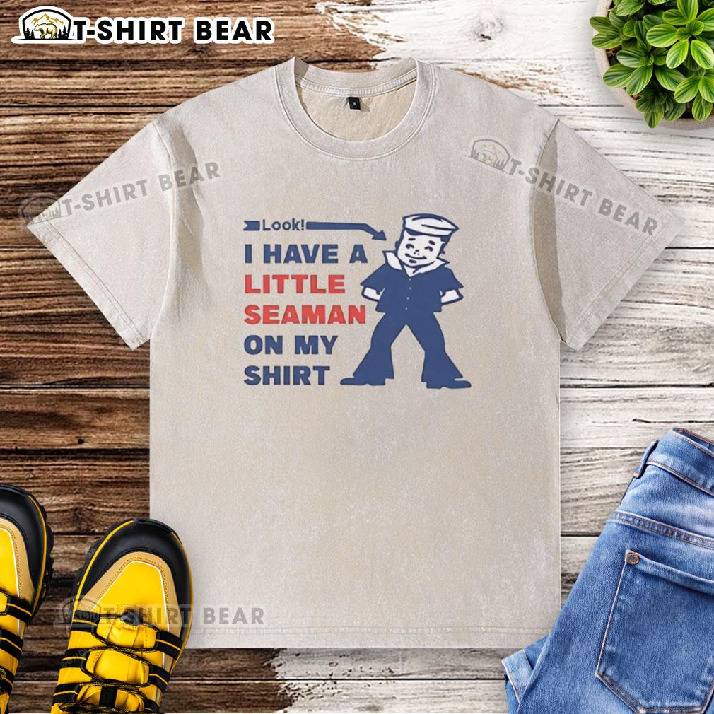 Official look: I have a little seaman on my washed t-shirt, featuring a playful nautical design and vibrant colors.