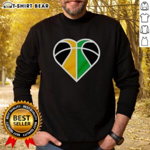 Official Utah Jazz Basketball Heart Logo Sweatshirt featuring vibrant team colors and comfortable design for fans.