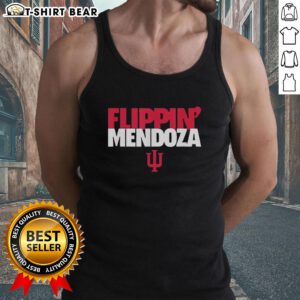 Original Fernando Flippin Mendoza Indiana Hoosiers football tank top featuring bold team colors and logo design.