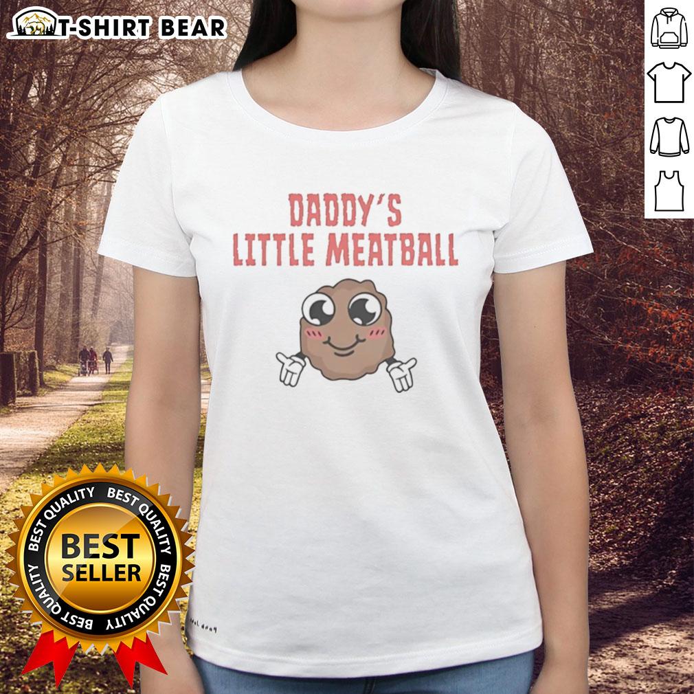 Original Gilmore Daddy's Little Meatball Ladies Tee featuring a playful design and soft fabric, perfect for fans.