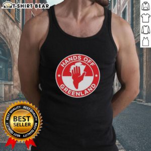 Original Greenland Hands Off Logo Tank Top featuring a stylish design for eco-conscious fashion enthusiasts.