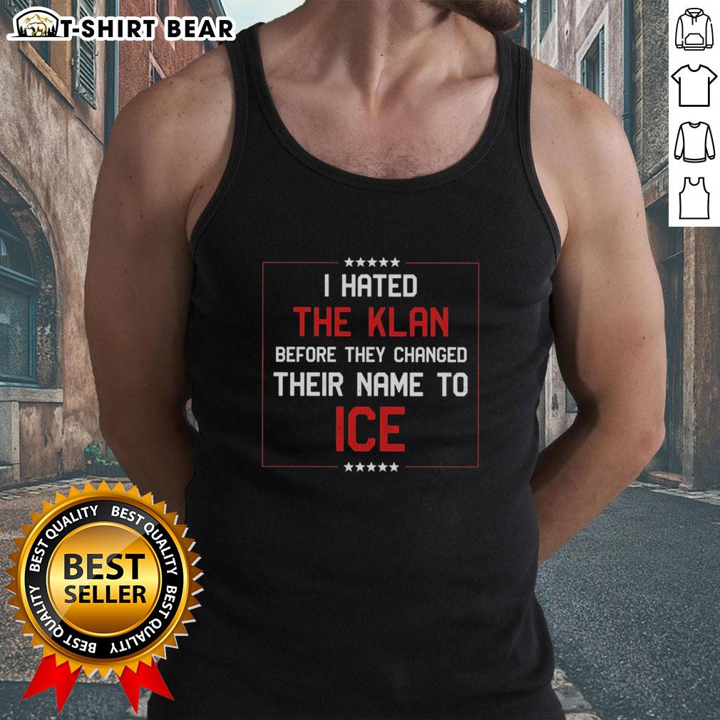 Original I Hated The Klan tank top featuring bold graphics, perfect for making a statement in style.