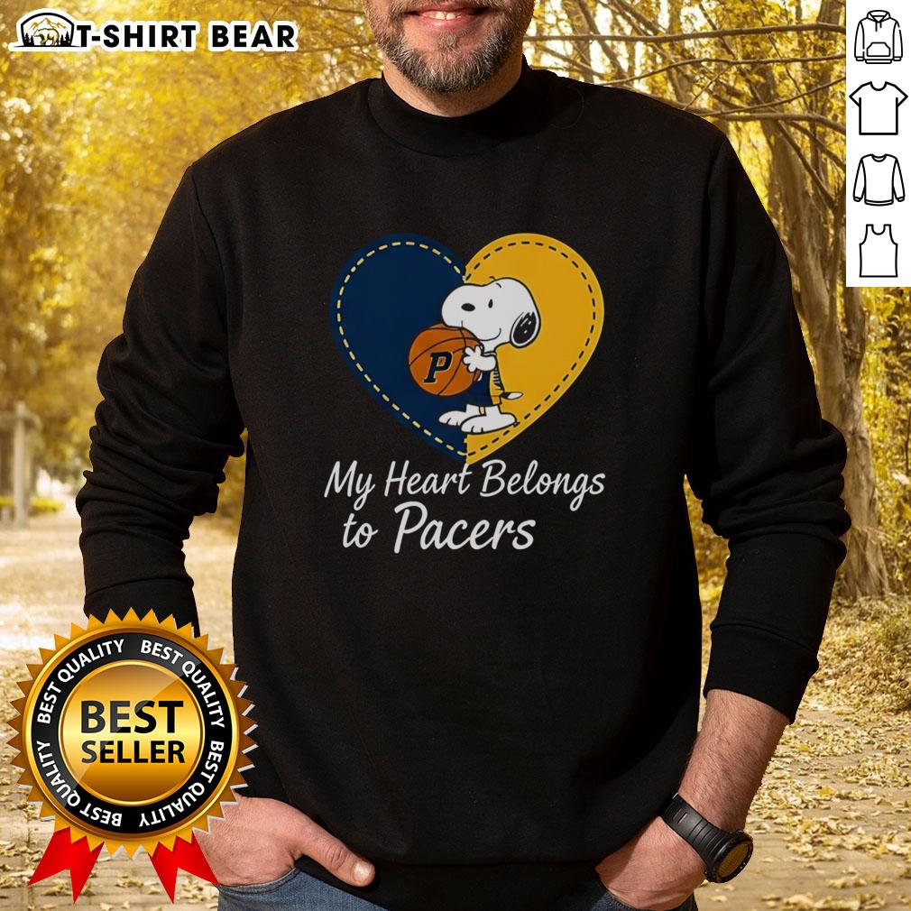 Original Indiana Pacers X Snoopy Cartoon Valentine 2026 Sweatshirt featuring colorful graphics and cozy design.