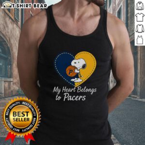 Original Indiana Pacers X Snoopy Cartoon Valentine 2026 tank top featuring vibrant graphics and a playful design.