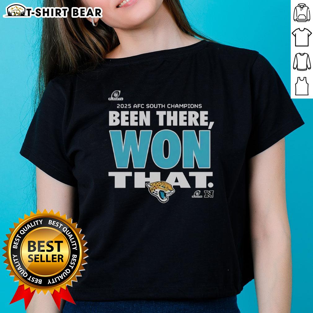 Alt Text: Original Jacksonville Jaguars Been There Won That ladies tee showcasing team spirit and stylish design for female fans.