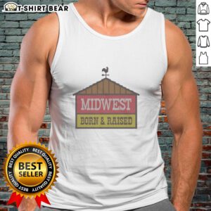 Original Midwest Fuel Born and Raised Indiana tank top featuring a stylish design and vibrant colors for casual wear.