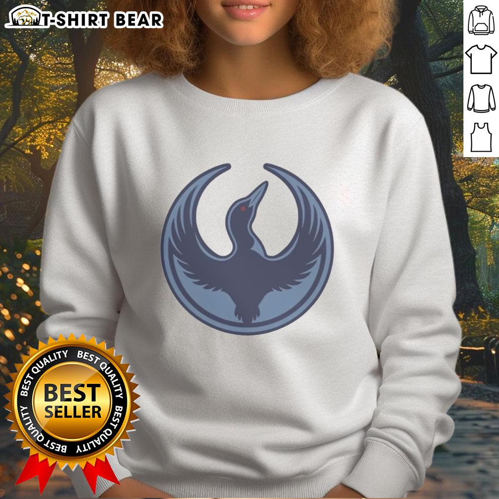 Original Minnesota Rebel Alliance sweatshirt featuring the state bird, Loon, for political protest and activism.