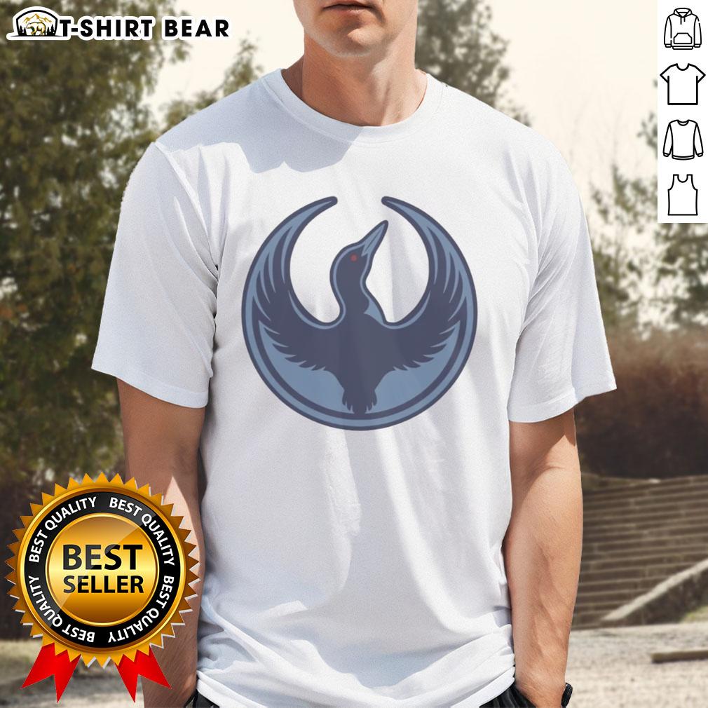 Original Minnesota Rebel Alliance Political T-Shirt featuring the state bird Loon, perfect for protest and activism.