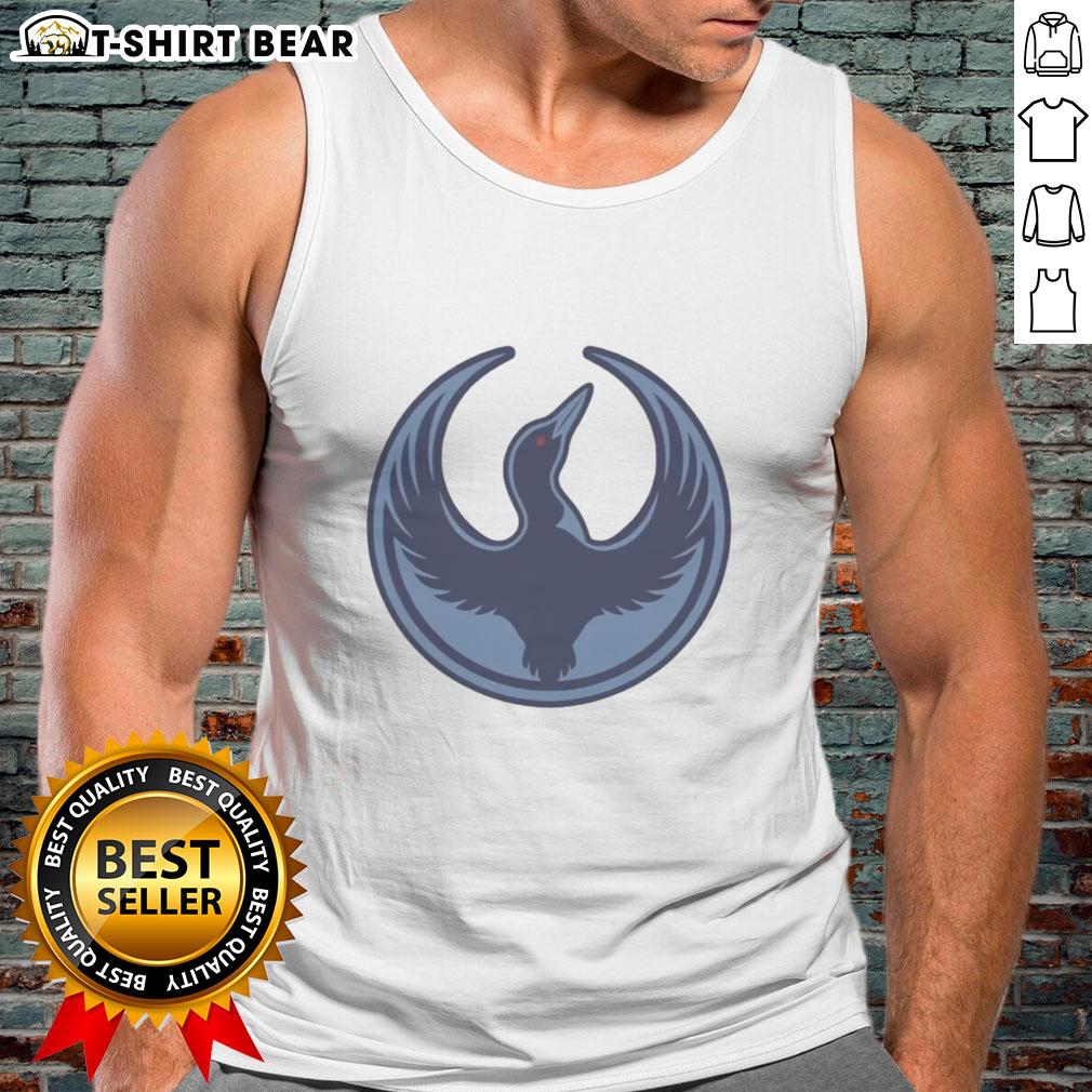 Original Minnesota Rebel Alliance protest tank top featuring the MN state bird, the Loon, in a bold design.