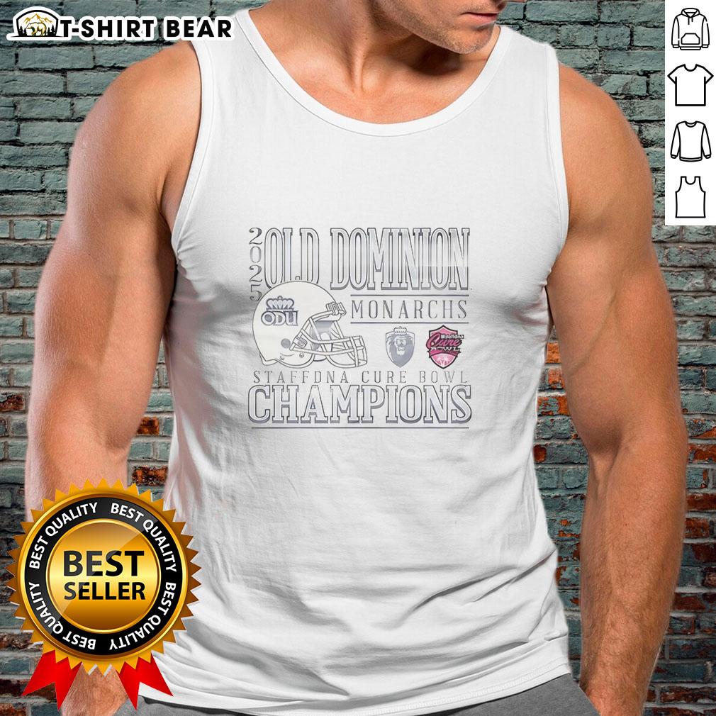 Original Old Dominion Monarchs 2025 Bowl Champs tank top featuring team colors and logo for fans and supporters.
