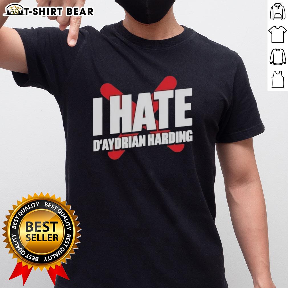 Pretty I Hate D'Aydrian Harding T-Shirt in vibrant colors, featuring a bold graphic design on soft cotton fabric.