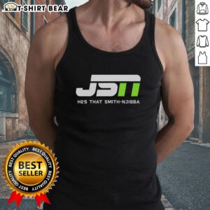 Jaxon Smith-Njigba tank top featuring Seattle Seahawks colors, showcasing JSN's pride for football and team spirit.