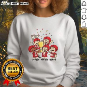 Pretty The Peanuts Flippin Champs sweatshirt featuring colorful graphics and a comfortable fit for Peanuts fans.