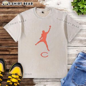 Top Caleb Williams The Iceman Chicago Bear Logo washed t-shirt featuring a stylish design and vibrant team colors.