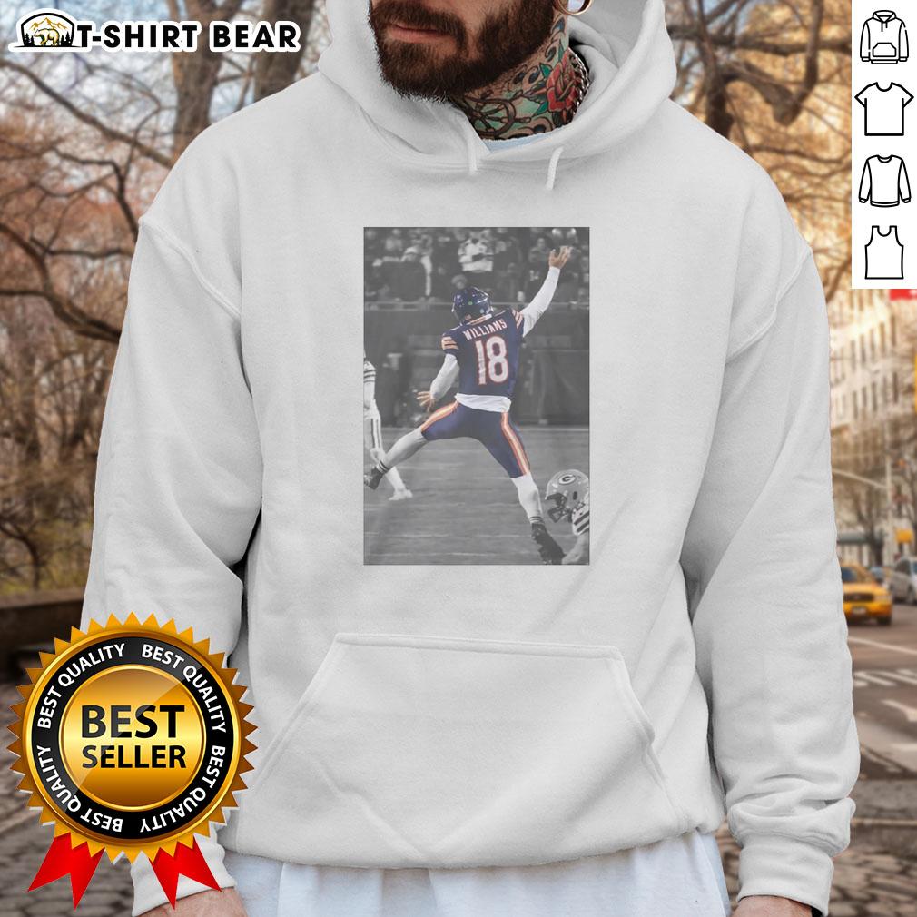 Caleb Williams wearing the Top Jumpman Hoodie, showcasing style and comfort in athletic fashion.