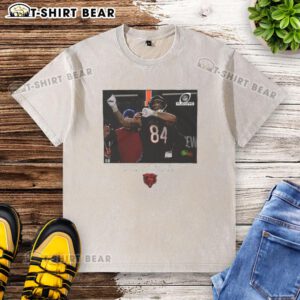 Chicago Bears Colston Loveland NFL Wild Card washed t-shirt featuring team logo and vibrant colors for fans.