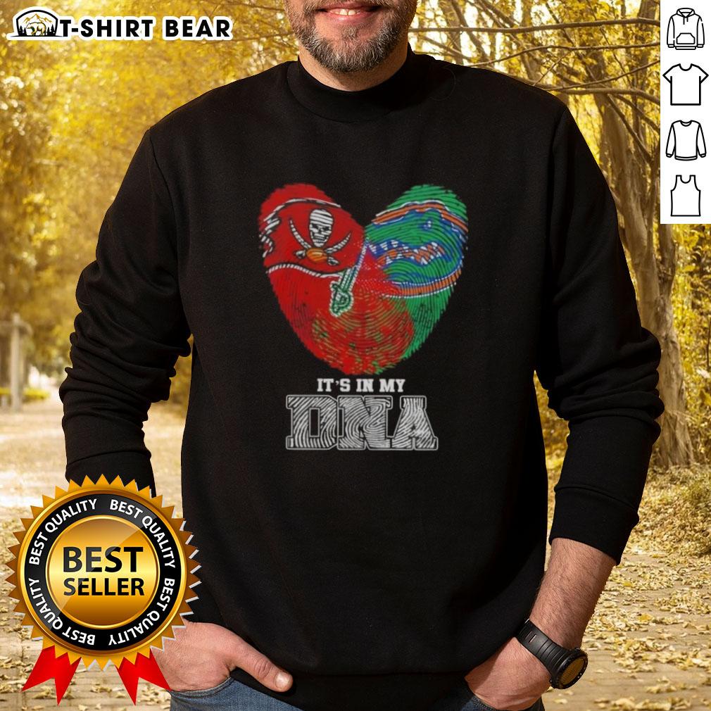 Top Fingerprints Tampa Bay Buccaneers X Florida Gators sweatshirt featuring a stylish DNA design for sports fans.