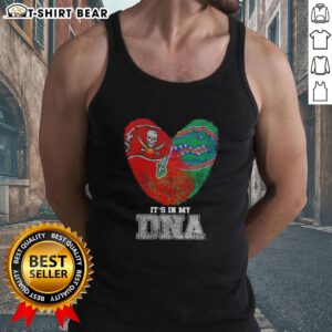 Top Fingerprints Tampa Bay Buccaneers x Florida Gators tank top showcasing team spirit and DNA pride in vibrant design.