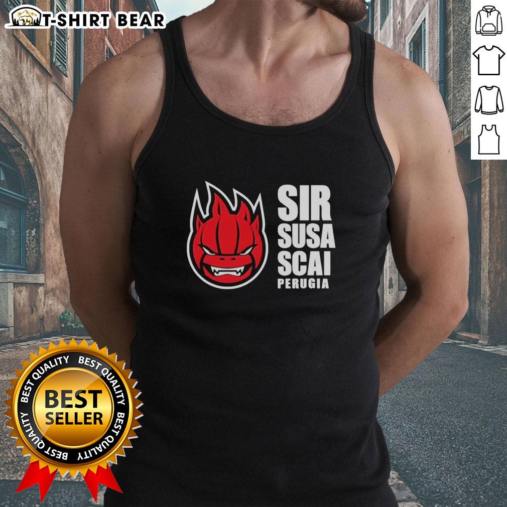 Top Sir Safety Perugia logo tank top featuring a stylish design, perfect for fans and casual wear.
