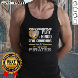 Awesome Pittsburgh Pirates tank top featuring grandmas playing bingo in a heart shape design, perfect for fans.
