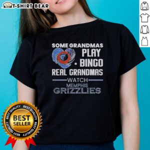 Real grandmas enjoy bingo while wearing Memphis Grizzlies ladies tee, showcasing fun and team spirit.